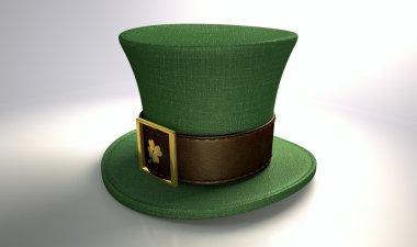 Yeşil cin shamrock şapka