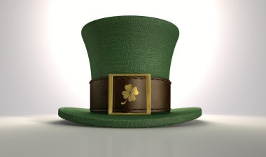 Yeşil cin shamrock şapka