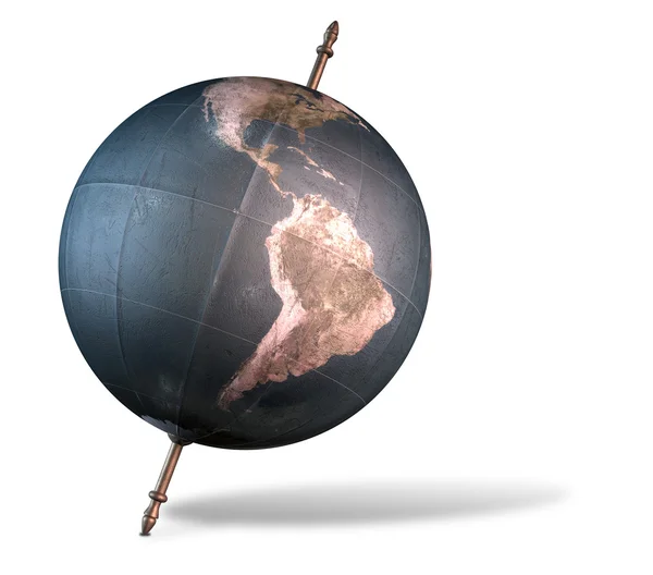Globe du monde incliné — Photo