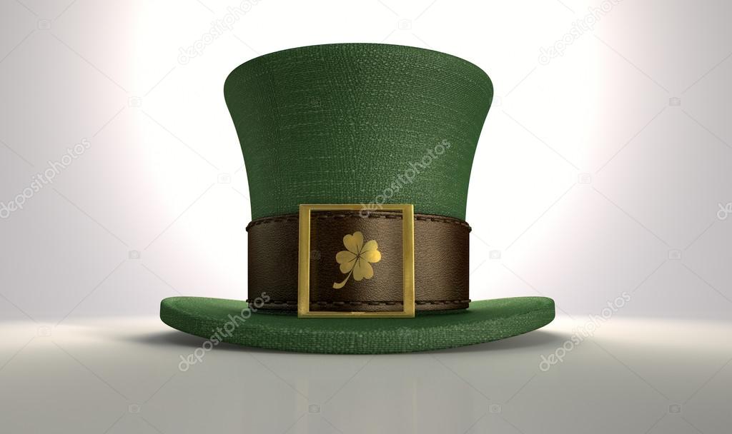 Green Leprechaun Shamrock Hat