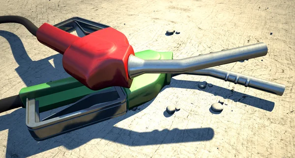 Petrol Nozzles In The Desert — Stock Photo, Image