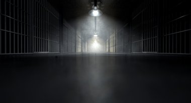 Jail Corridor And Cells clipart