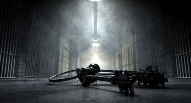 Jail Corridor And Keys clipart