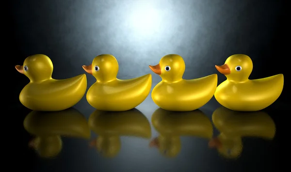 Get Your Ducks In A Row — Stock Photo, Image