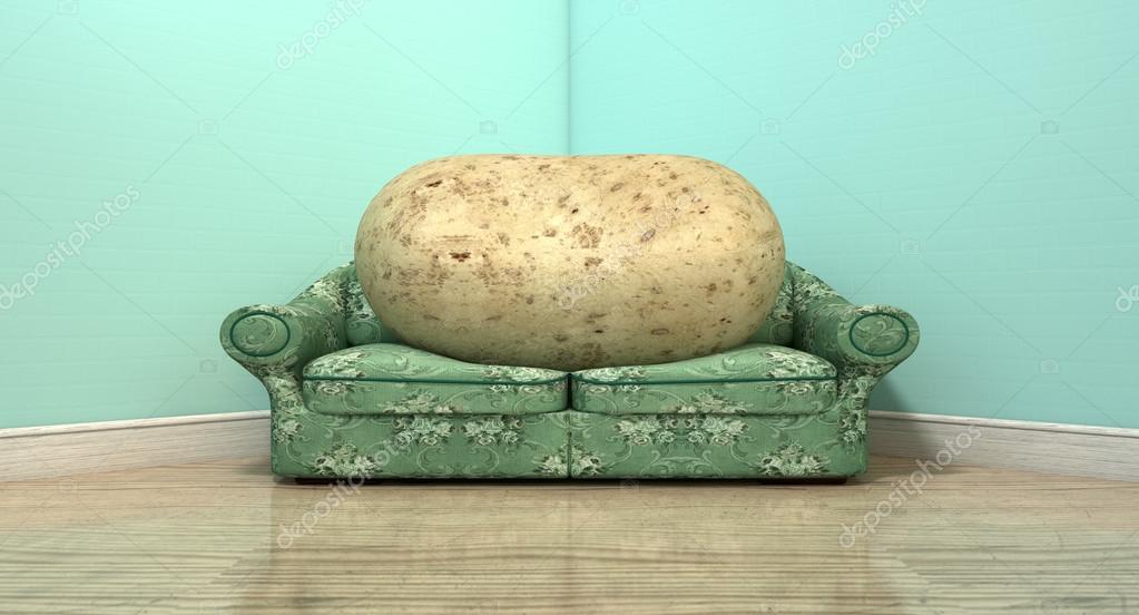 Couch Potato On Old Sofa Stock Photo By Albund 58539699 Couch Potato On Old Sofa Stock Photo By, What Is Couch Potato Sofa