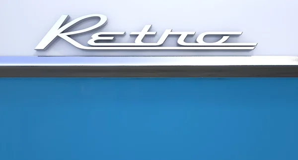 Retro Chrome auto embleem — Stockfoto