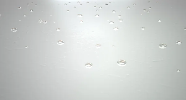 Water Droplets On White — Stock Photo, Image