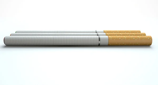 Ηλεκτρονικό τσιγάρο Concept φωτεινών σηματοδοτών — Φωτογραφία Αρχείου