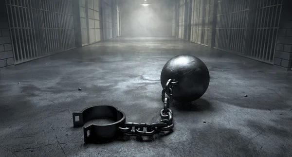 Boule Et Chaîne En prison — Photo