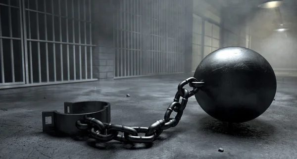 Ball And Chain In Prison — Stock Photo, Image