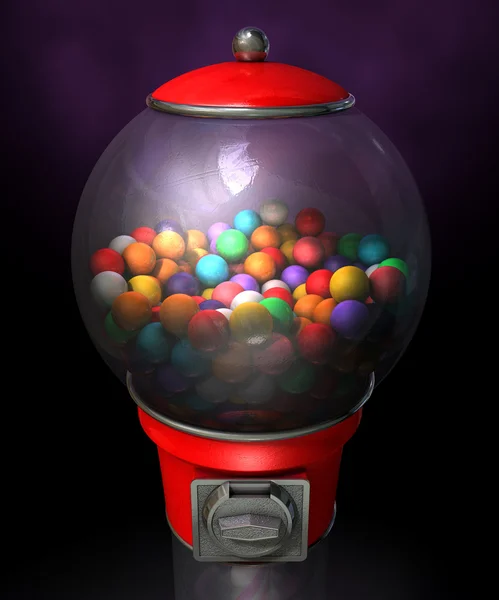 Gumball distributore automatico scuro — Foto Stock