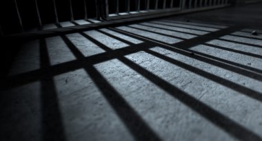 Jail Cell Bars Cast Shadows clipart