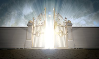 Heavens Gates Opening clipart