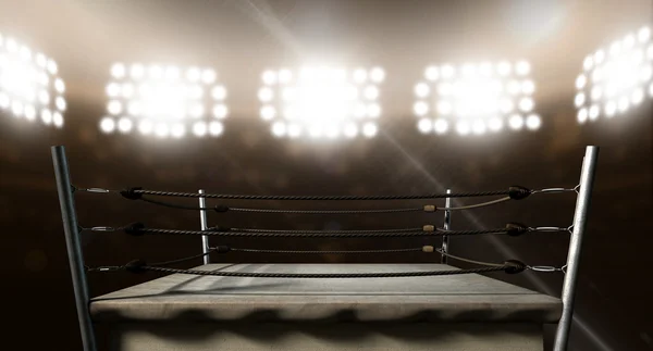 Anneau de boxe vintage dans l'arène — Photo