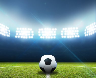 Stadyum ve futbol topu