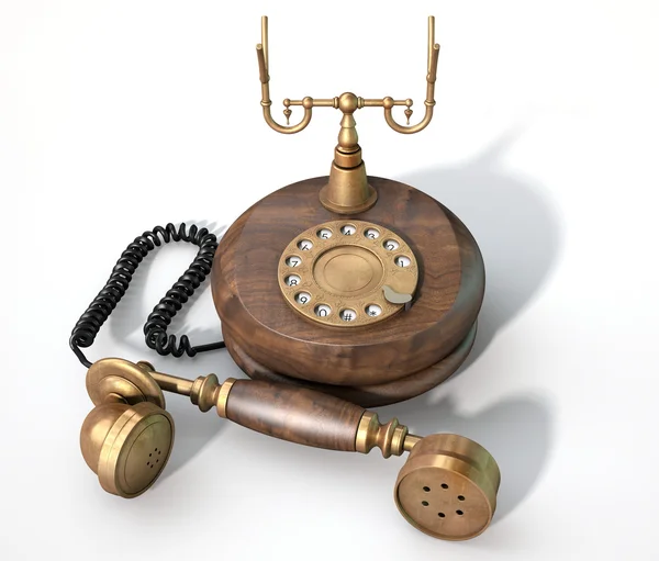 Vintage Telephone Off The Hook — Stock Photo, Image