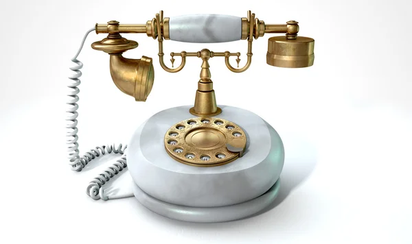 Vintage Marble Telephone — Stock Photo, Image