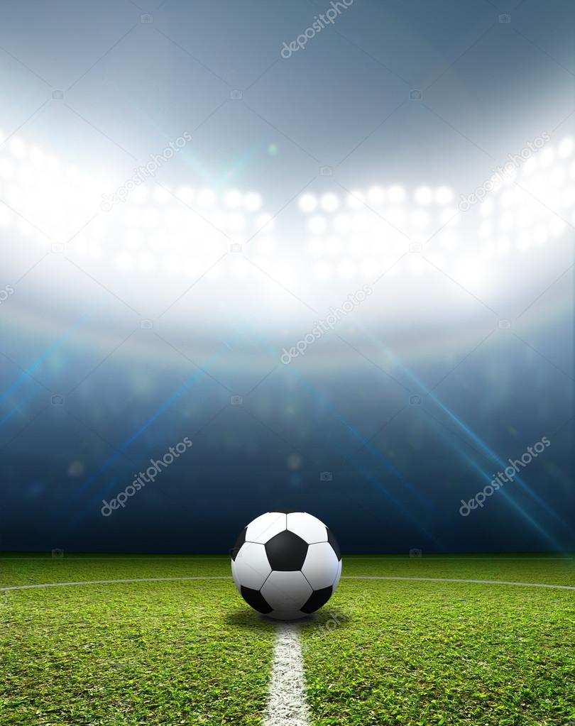 Stadium And Soccer Ball