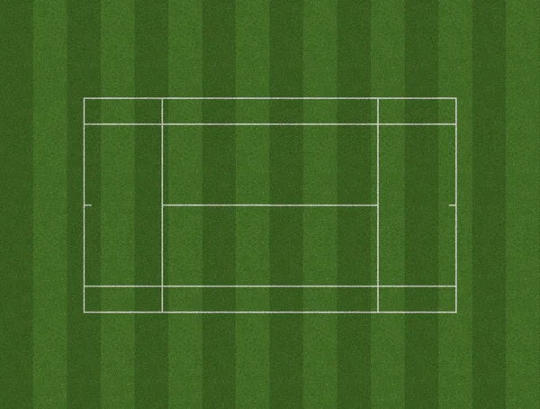 Tennis Court Lawn Layout — Stock Photo, Image