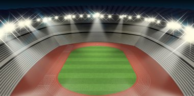 Atletizm Stadyumu gece