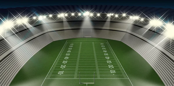 Football Stadium Night — 图库照片