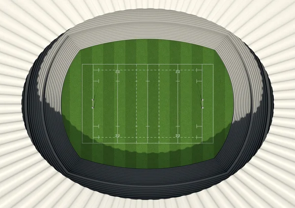 Dia do estádio de rugby — Fotografia de Stock