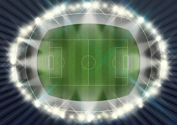 Soccer Stadium Night — Stock Photo, Image