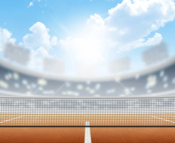 Stadio e campo da tennis — Foto Stock