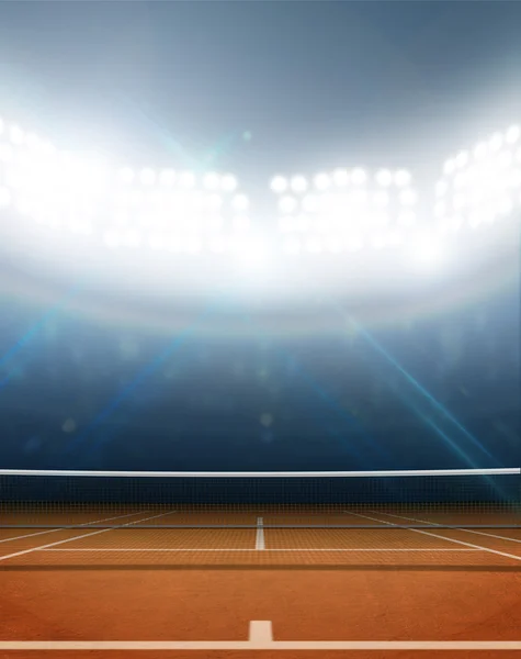 Stadio e campo da tennis — Foto Stock