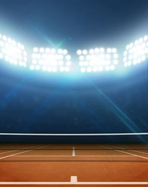 Stadio e campo da tennis — Foto Stock