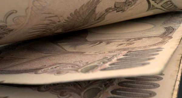 Ayrılmış banknotlar yakın çekim detay — Stok fotoğraf