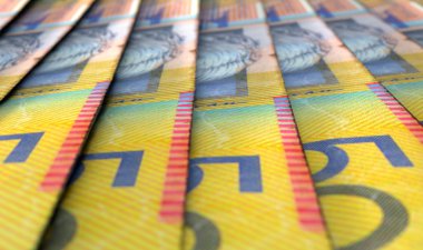 Yakın çekim banknot kadar kaplı