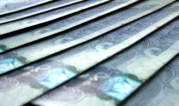 Lined Up Close-Up Banknotes — Stock Photo, Image