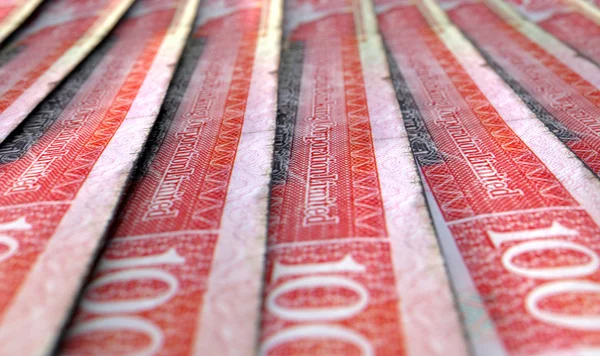 Lined Up Close-Up Banknotes — Stock Photo, Image