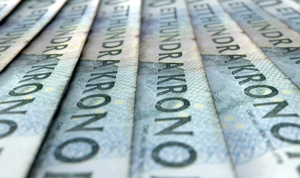 Lined Up Close-Up Banknotes — Stock Photo, Image