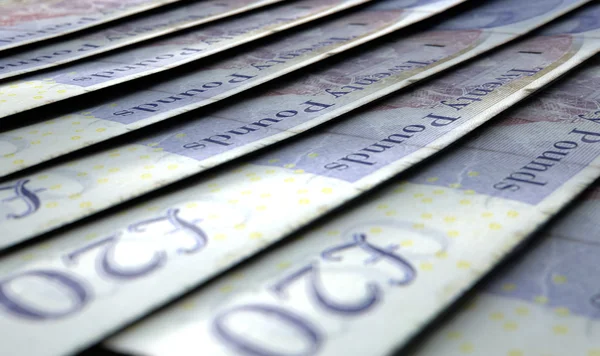 Lined Up Close-Up Banknotes — Stock Photo, Image