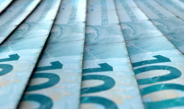 Lined Up Close-Up Banknotes — Stock Photo, Image