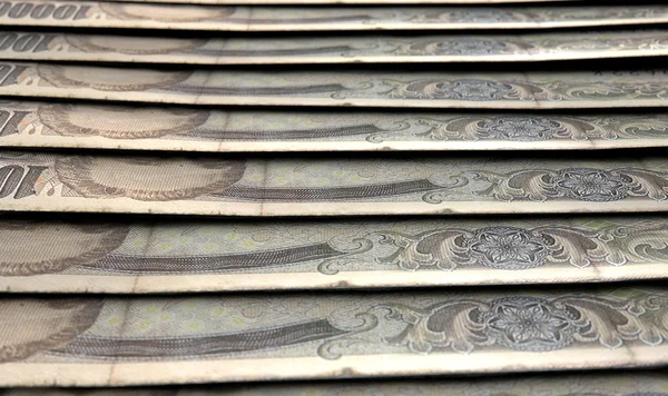 Вишиті банкноти крупним планом — стокове фото
