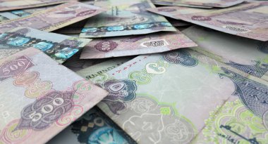 Dağınık banknot kazık