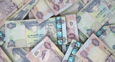 Dağınık banknot kazık