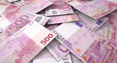 Dağınık banknot kazık