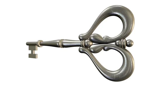 Antyczne skeleton key — Zdjęcie stockowe