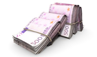 Wads notlar yığın ışık