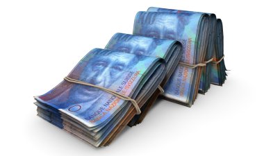 Wads notlar yığın ışık