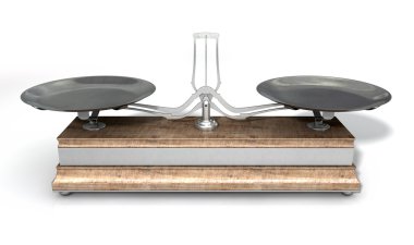 İki Pan denge ölçek