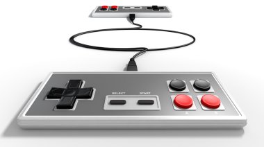 Vintage oyun kumandası rekabet