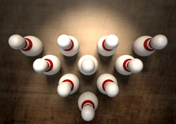 Ten Pin Bowling Pins — Stock Photo, Image