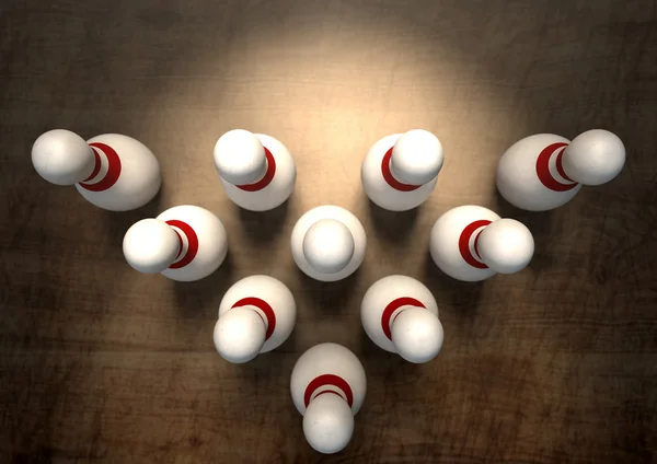 On pin bowling pin — Stok fotoğraf