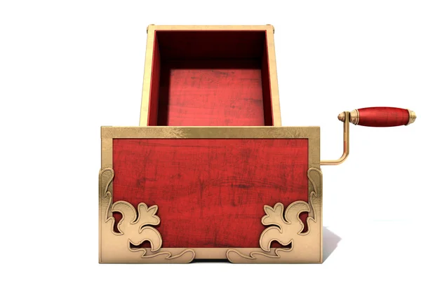 Öppna Jack-In-The-Box antik — Stockfoto