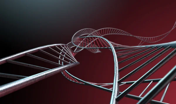 Spirali genetyki nici — Zdjęcie stockowe